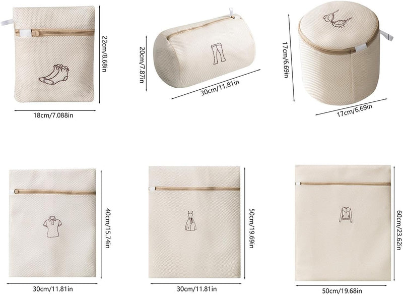 Set de Bolsas de Malla para Lavandería